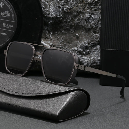Herre premium solbrille i moderne kvadratisk design Luvikno