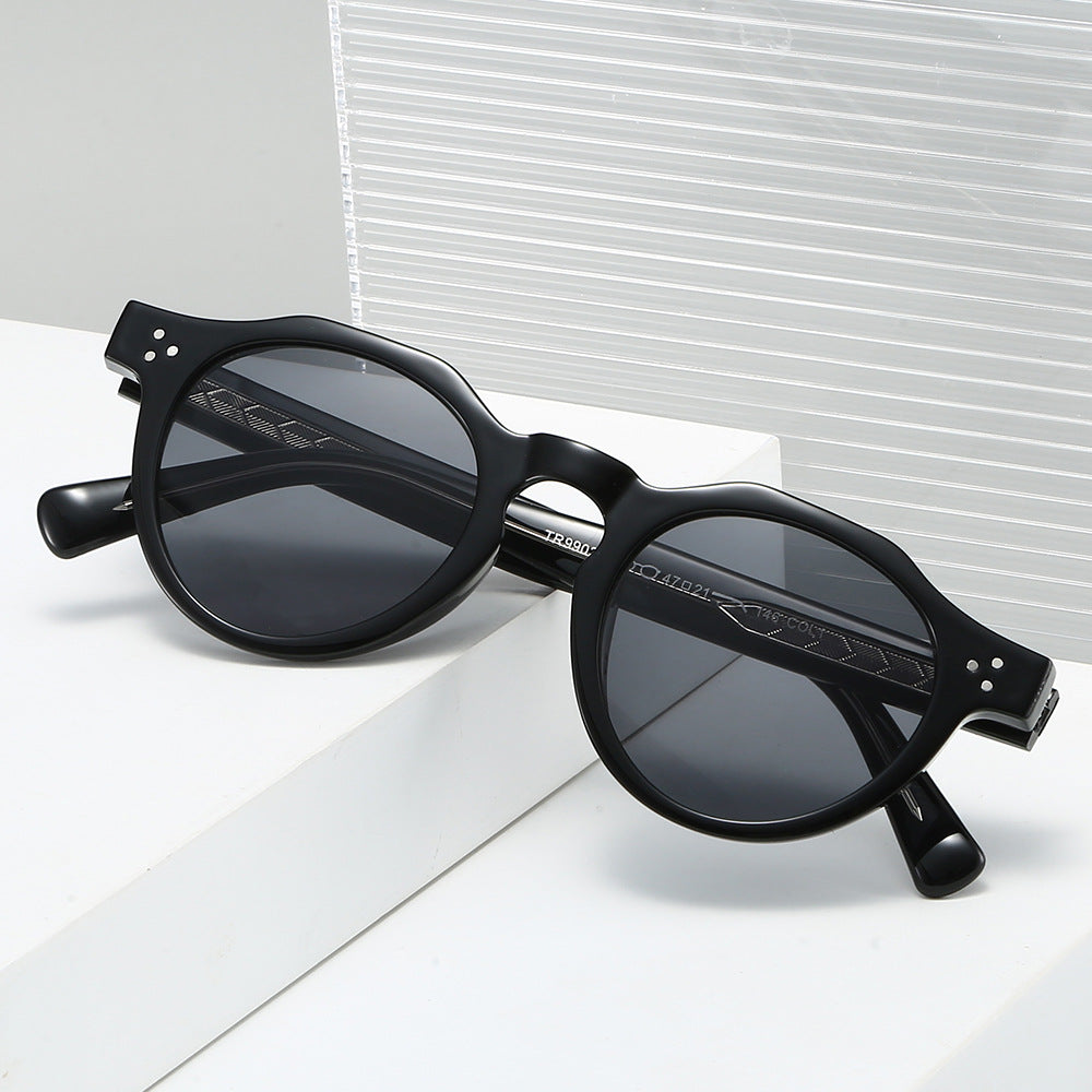 Dame Stilig Solbrille i innovativt åttkantet design Luvikno