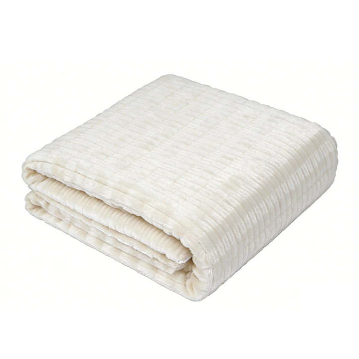 Dame Koselig Struktur-Fleece-Teppe Luvikno