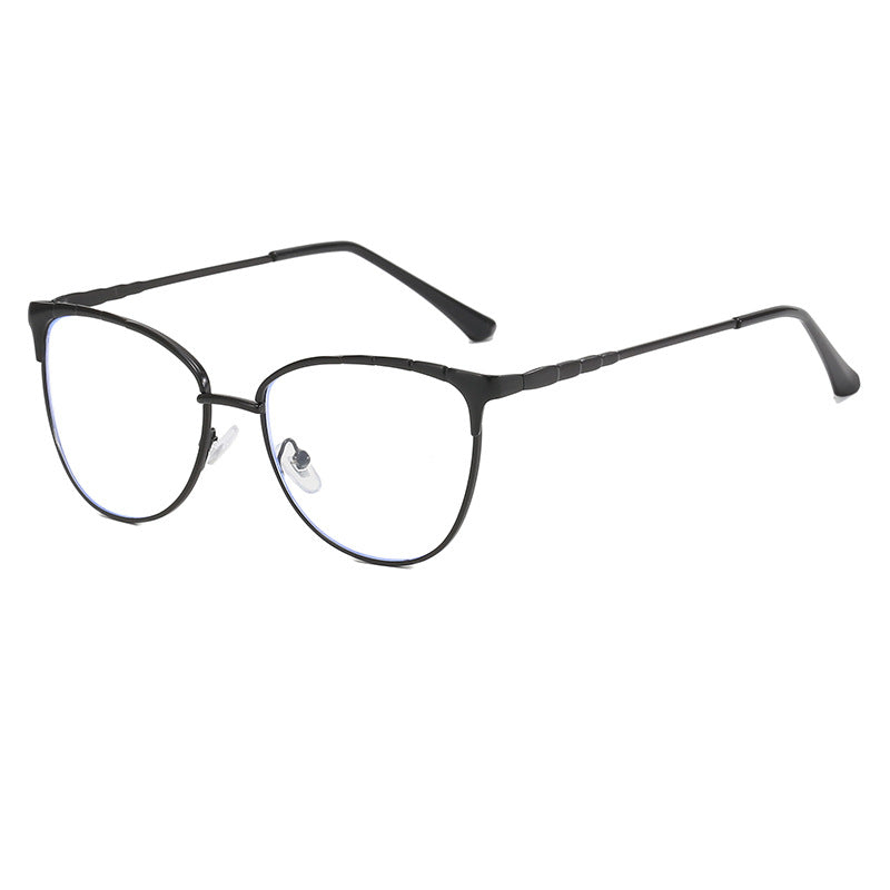 Dame Cat-Eye briller med fine metallakenter Luvikno