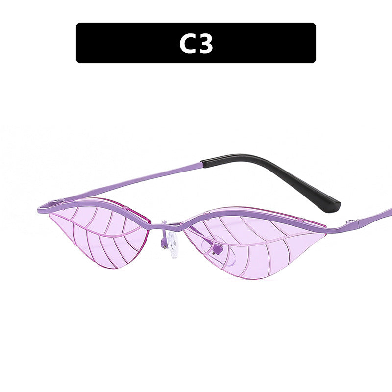 Dame Cat-Eye solbriller med innovativt bladdesign Luvikno