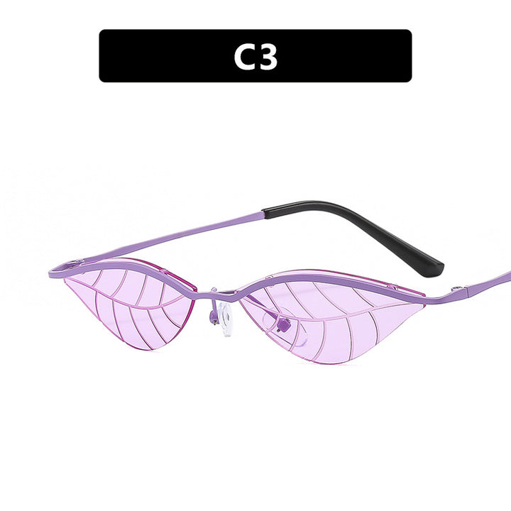 Dame Cat-Eye solbriller med innovativt bladdesign Luvikno