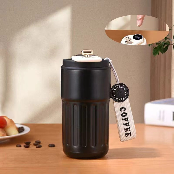 Unisex isolert kaffekopp med praktisk lokk Luvikno