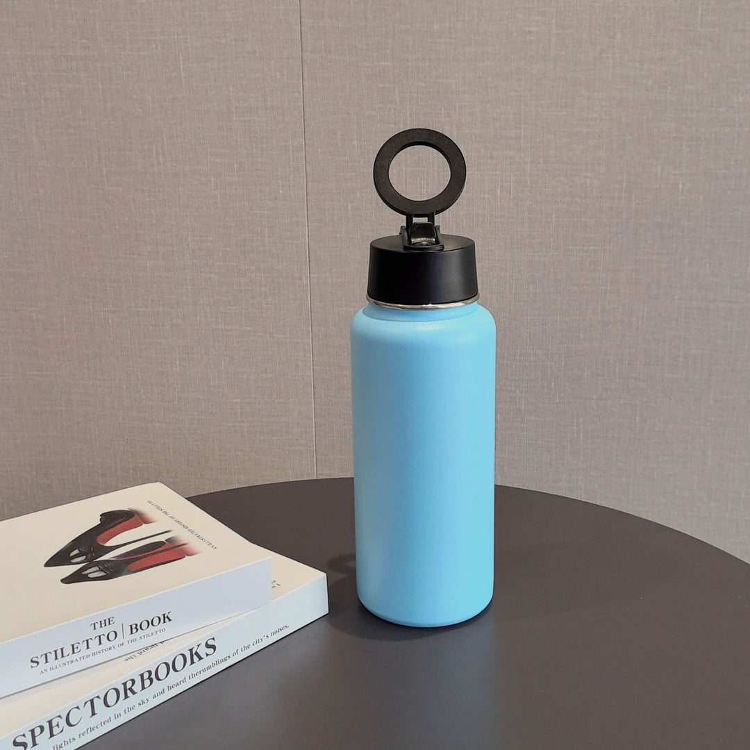 Unisex Sporty Stainless Steel Water Bottle Luvikno