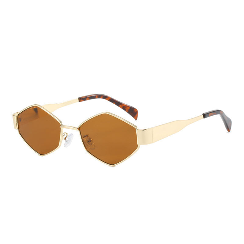 Dame geometrisk solbrille Luvikno