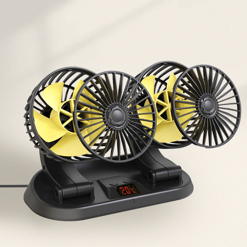 Herre Dual-vifte med hastighetsregulator Luvikno