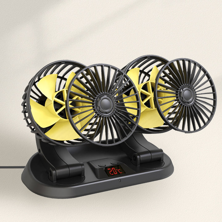 Herre Dual-vifte med hastighetsregulator Luvikno