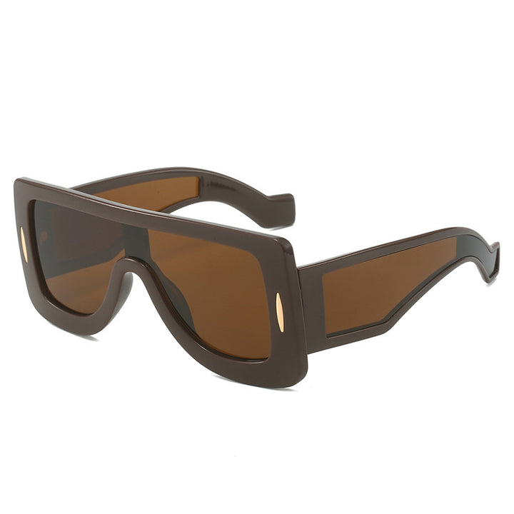 Damer futuristiske oversized solbriller Luvikno