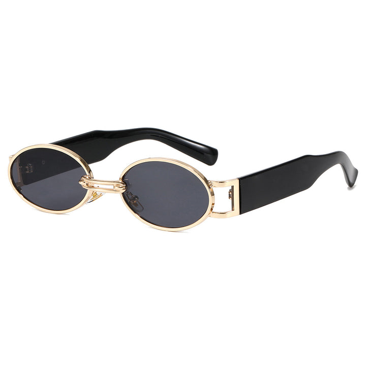 Dame moteriktig solbrille i oval design Luvikno