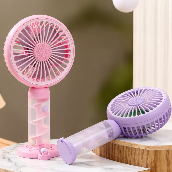 Damer Bærbar Mini-USB-vifte med kreativ spiraldesign Luvikno