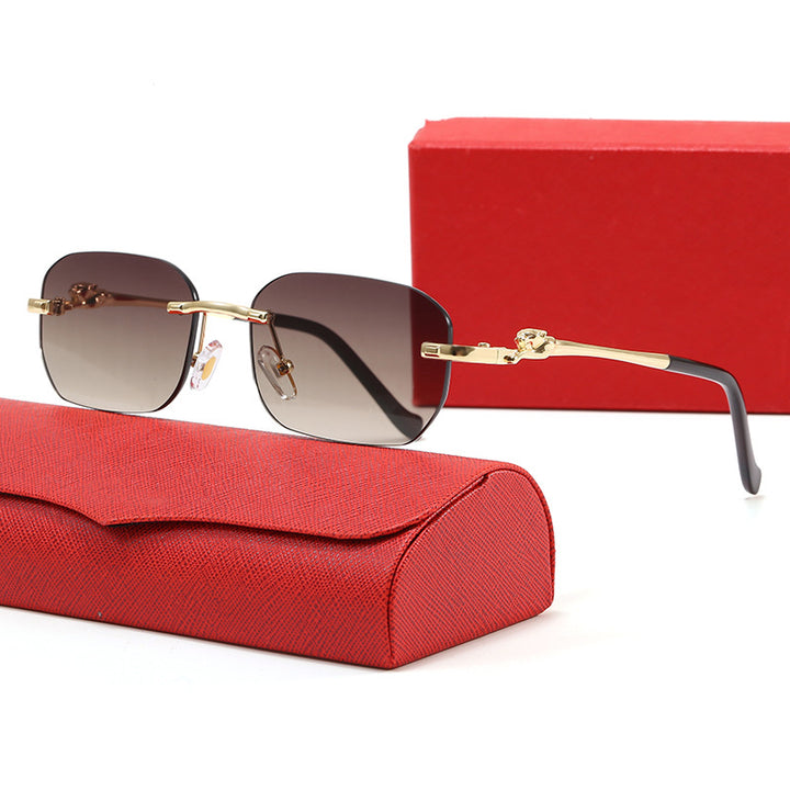 Dame elegant moteriktig solbrille i innovativ unisex-stil Luvikno