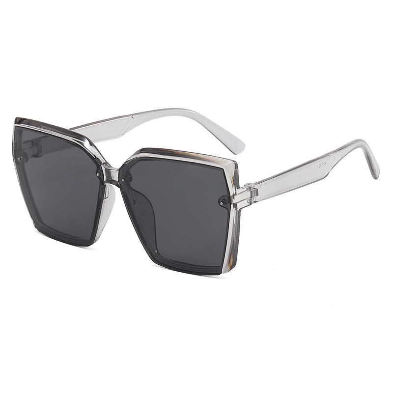 Damer Oversized Solbrille med moderne skilpaddedesign Luvikno
