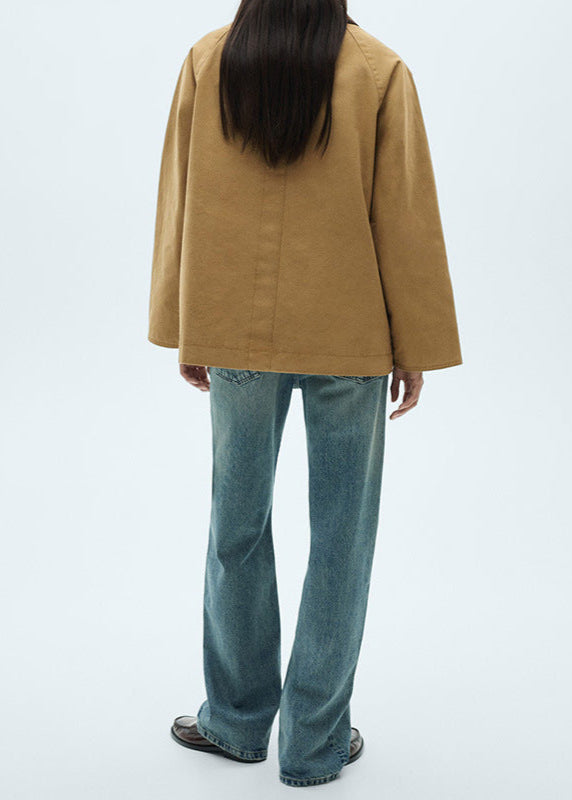Luvik | Corduroy Kragearbeid Canvas Jakke