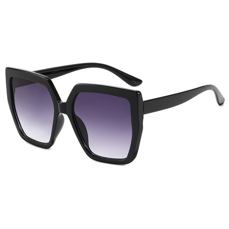 Damen elegant oversized solbrille med luksuriøs ramme Luvikno