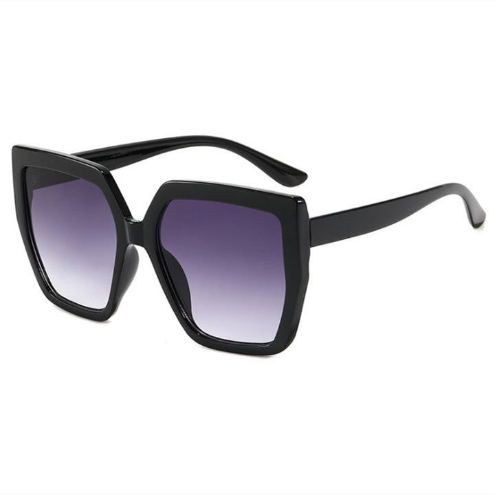 Damen elegant oversized solbrille med luksuriøs ramme Luvikno