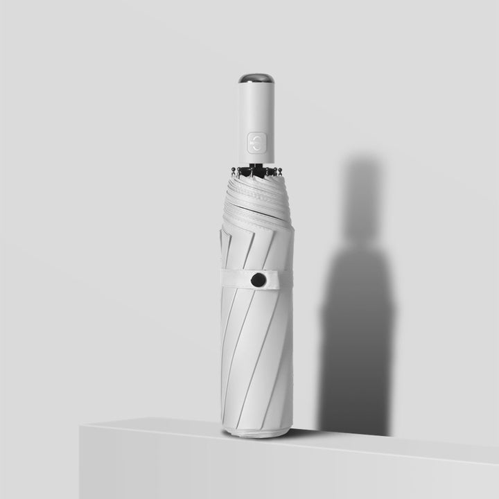 Dame Automatisk Bærbar Paraply med ergonomisk håndtak og reflekterende sikkerhet Luvikno