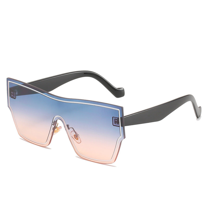 Dame futuristiske Oversized-Wraparound-solbriller Luvikno