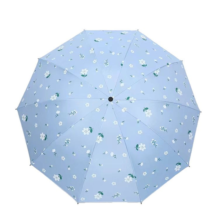 Dame paraply med blomsterdesign Luvikno