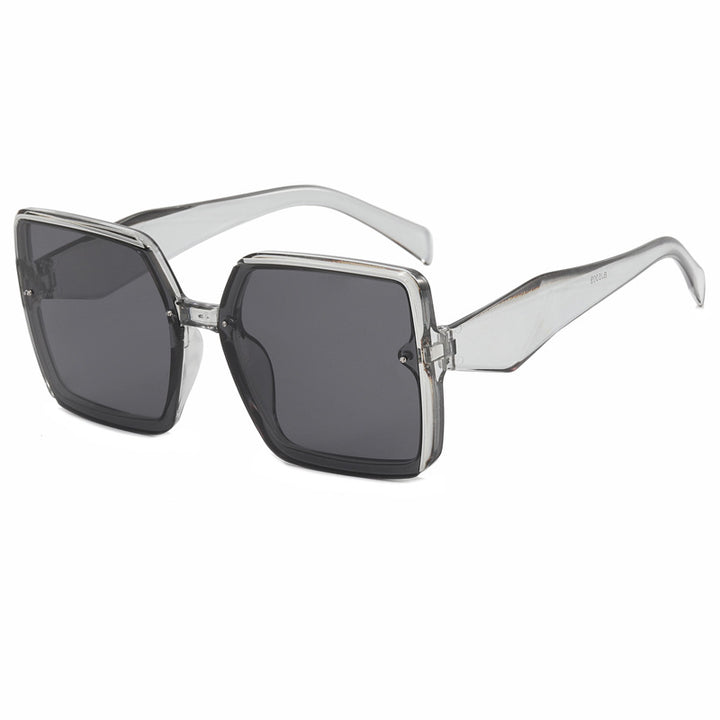 Dame overdimensjonert kvadratisk solbrille Luvikno