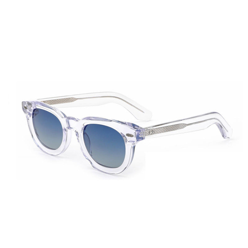 Dame retro-inspirert solbrille med bredt skilpadde-ramme og harmoniske glass Luvikno