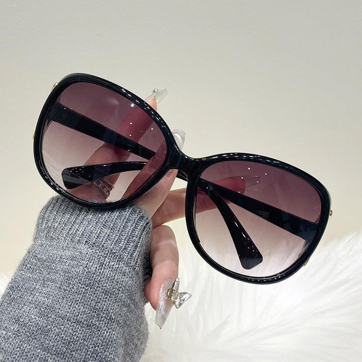 Kvinners oversized solbriller med trendy gradient design Luvikno