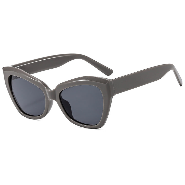 Dame Cat-Eye solbriller med markant ramme og polariserte linser Luvikno