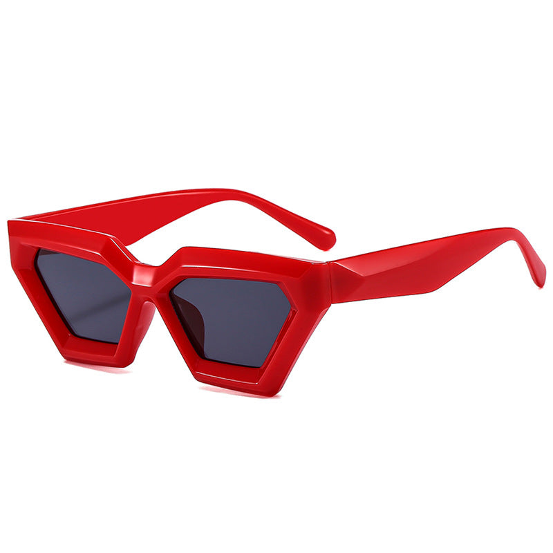 Dame Geometrisk Solbrille med moderne design Luvikno