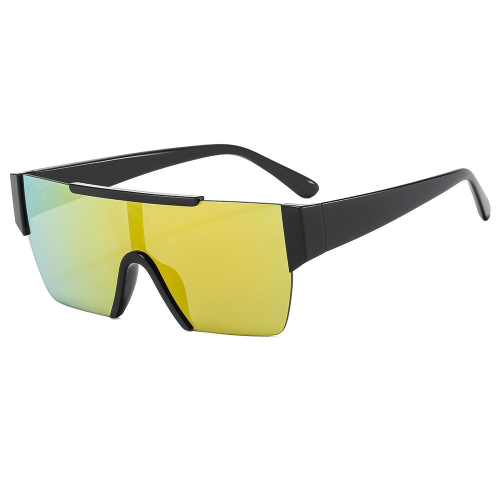 Dame trendy oversized solbriller i futuristisk design Luvikno