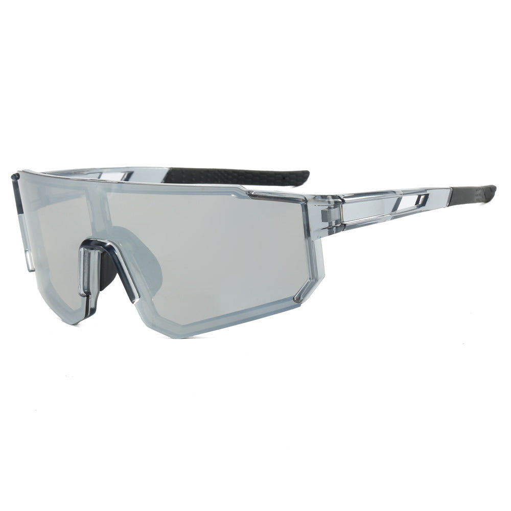 Damer sporty solbriller i futuristisk design med bredt synsfelt Luvikno