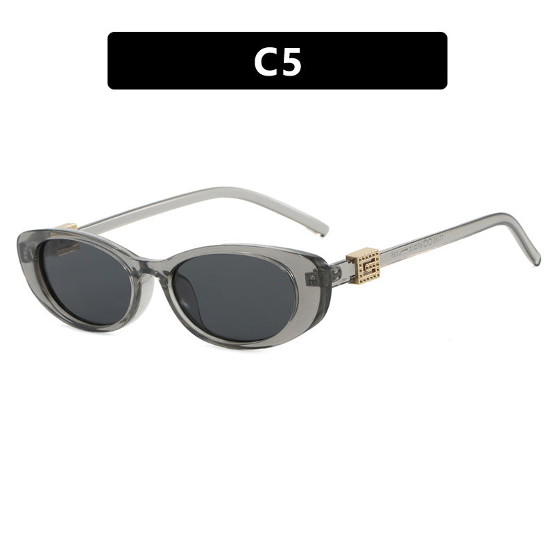 Dame elegant Cat-Eye solbriller med fine aksenter Luvikno