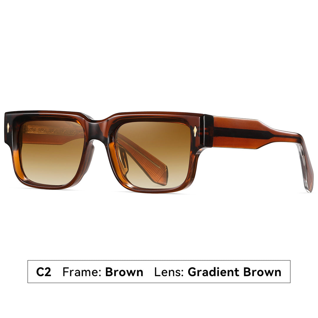 Dame solbrille i moderne, kantet design Luvikno