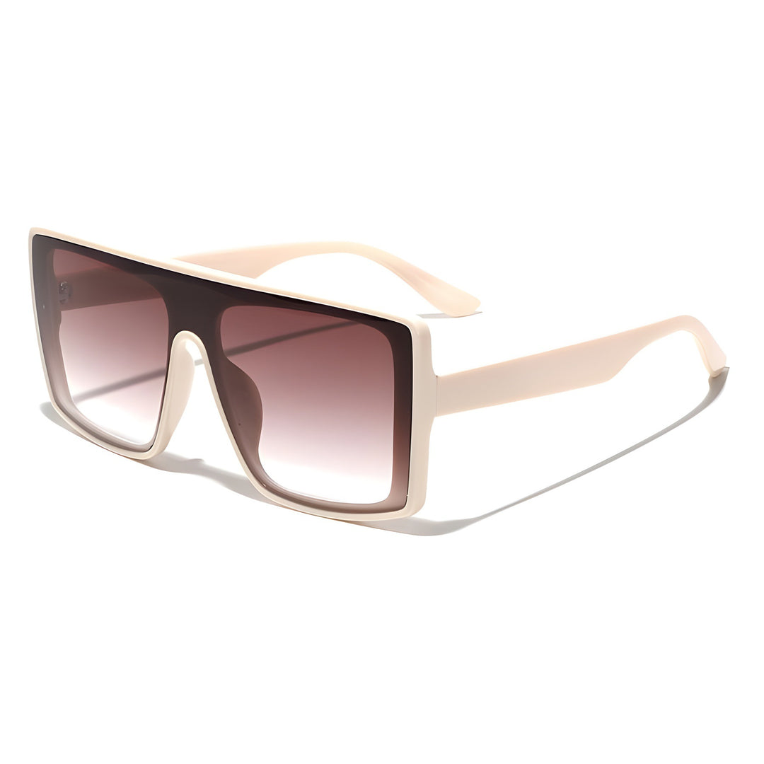 Dame oversized kvadratisk solbrille med luksuriøst skilpadde-design Luvikno