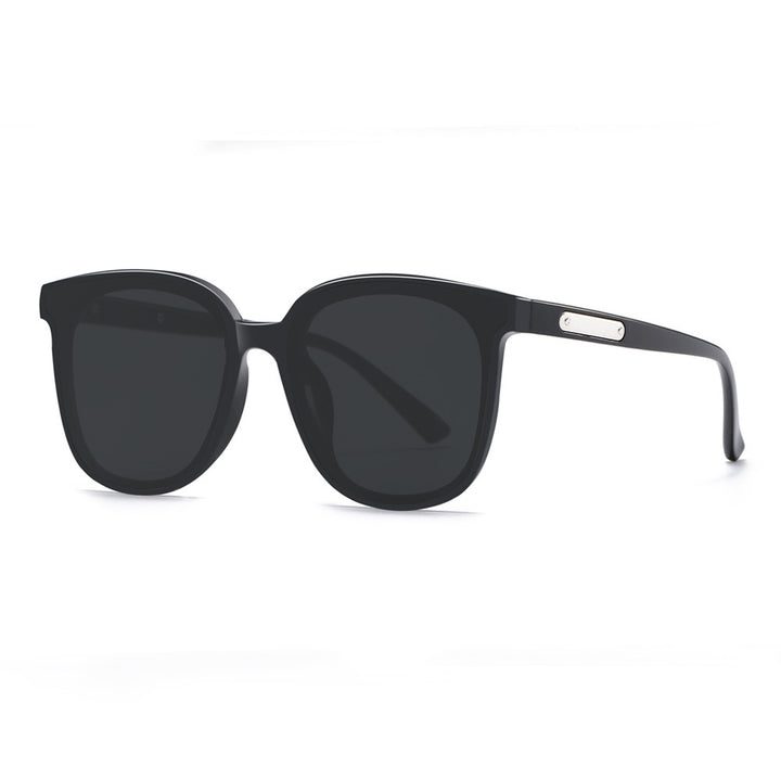 Dame Moda firkantet solbrille med robust ramme og UV-beskyttelse Luvikno