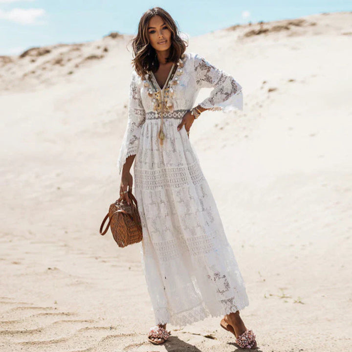 Luvik | Boho -mekko, jossa pitkät hihat