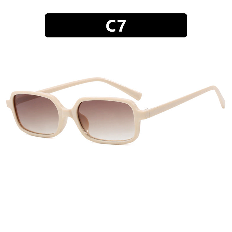 Dame kvadratisk solbrille med unikt, ekstravagant design og UV-beskyttelse Luvikno