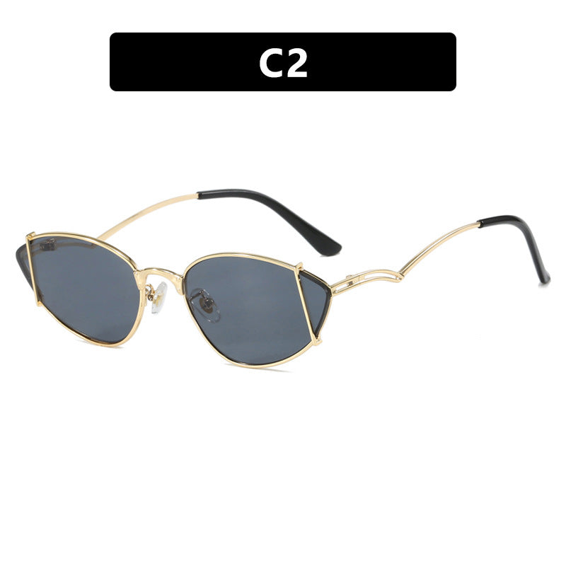 Dame moteriktig Cat-Eye solbrille Luvikno
