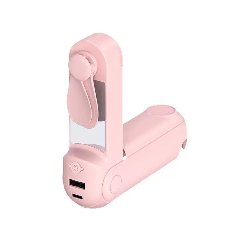 Kvinne Bærbar USB Vifte med Fleksibel Montering Skanto