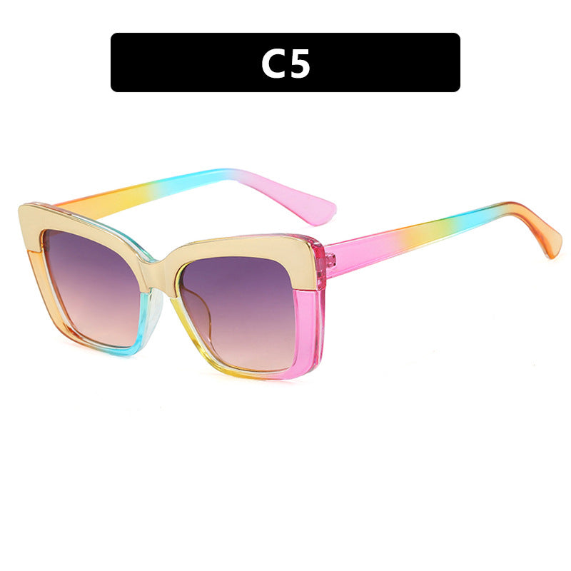 Dames moteriktig brille i trendy geometrisk design Luvikno