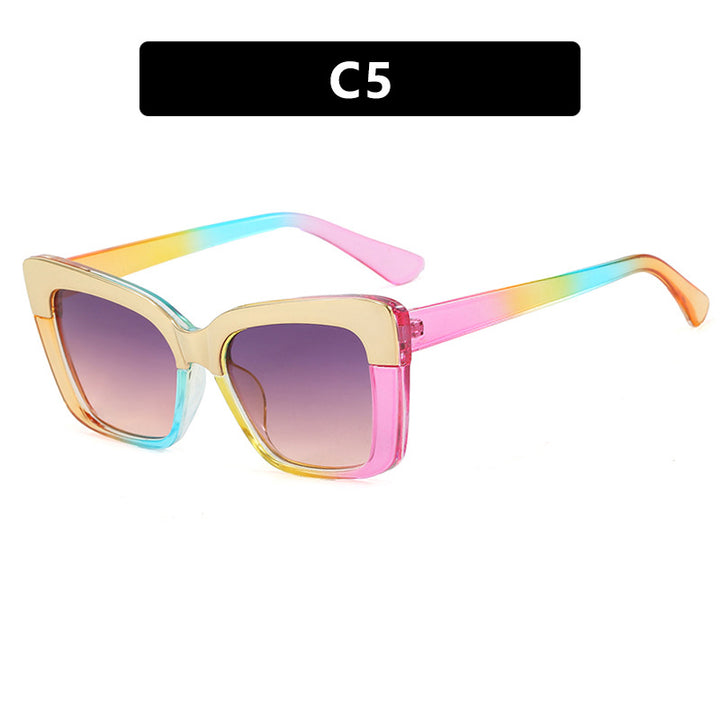 Dames moteriktig brille i trendy geometrisk design Luvikno