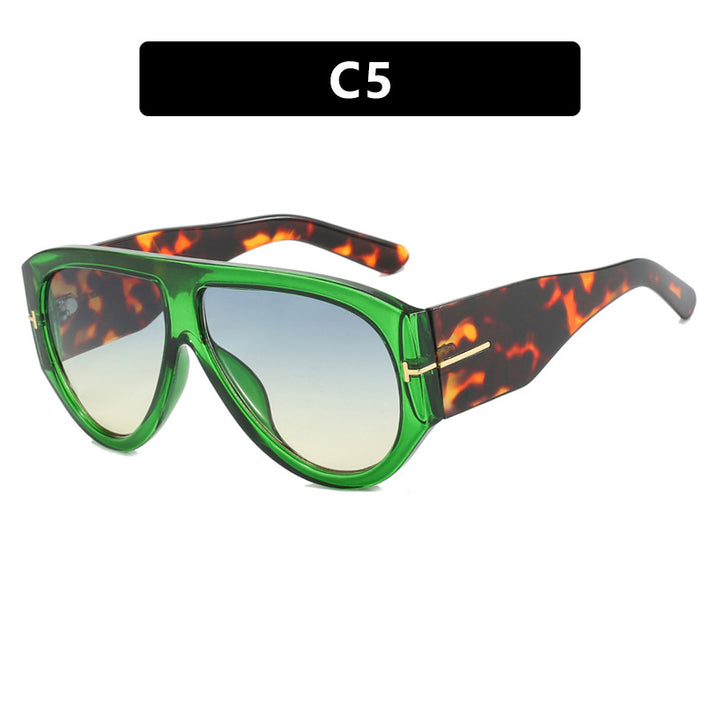 Dame Geometrisk Solbrille med moderne ramme og polariserte glass Luvikno