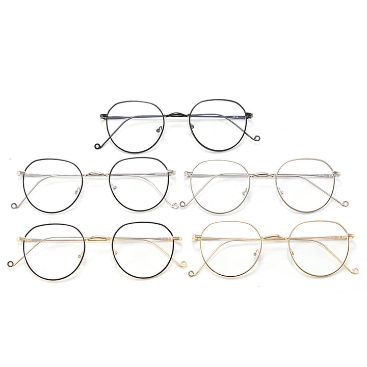 Dame moteriktig brille med elegant oval rammeform Luvikno