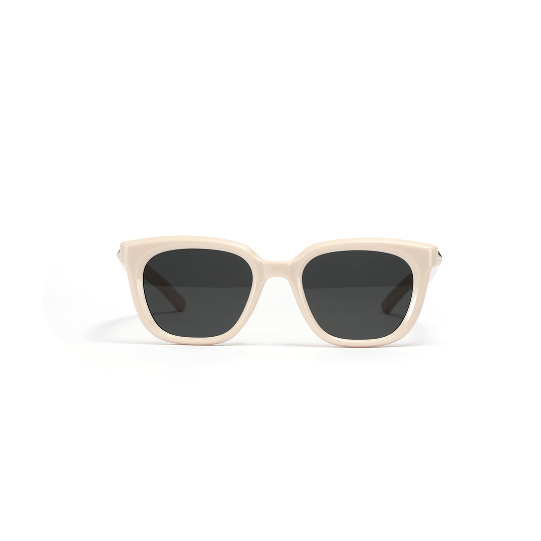 Damer moteriktig transparent solbrille med smal ramme og UV-beskyttelse Luvikno