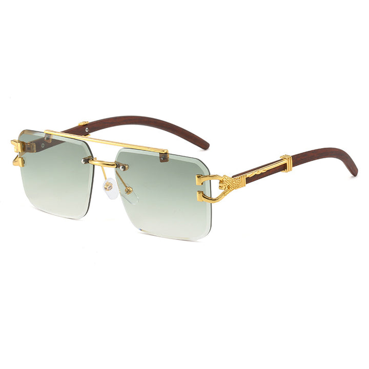 Dame eksklusiv designer-solbrille med luksuriøse detaljer Luvikno
