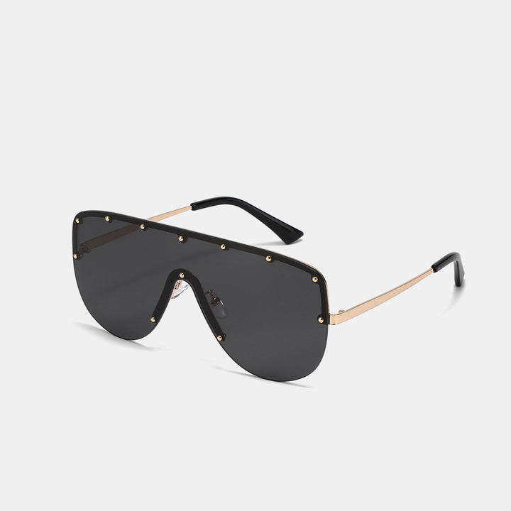 Damer futuristisk oversized solbrille Luvikno