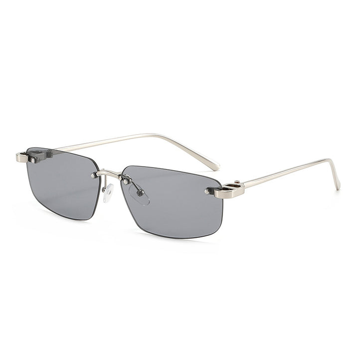 Dame moteriktig rektangulær solbrille med minimalistisk ramme Luvikno