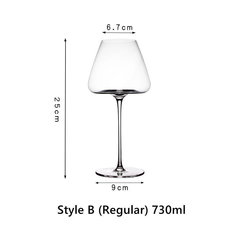 Krystallglass Rød Stilk Burgunder Glass | Luvikno