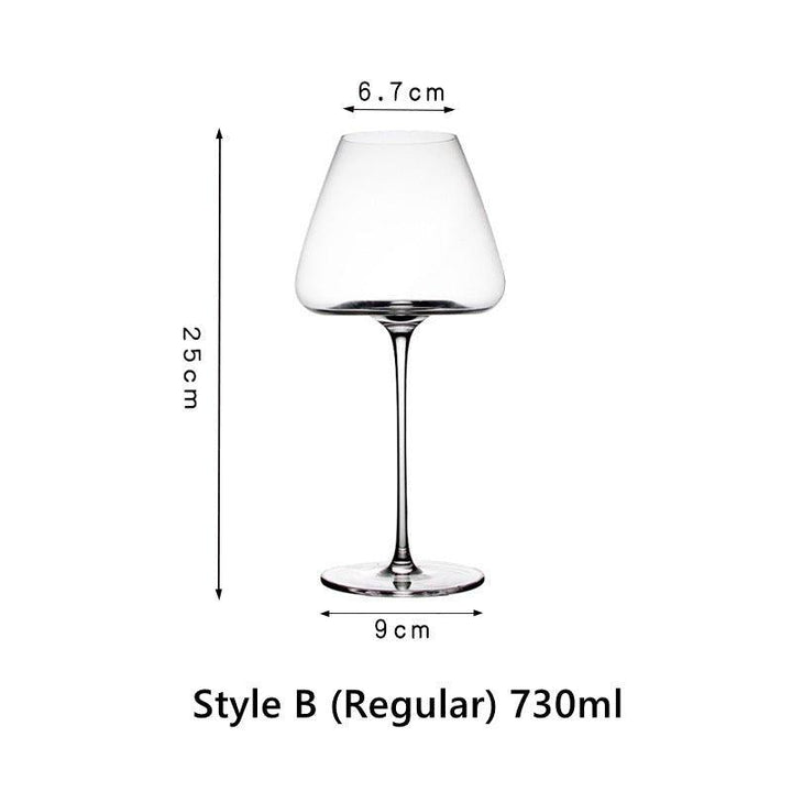 Krystallglass Rød Stilk Burgunder Glass | Luvikno