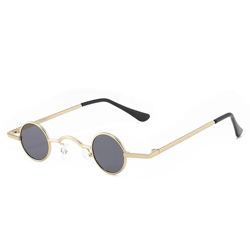 Dame Runde solbrille i vintage-stil Luvikno