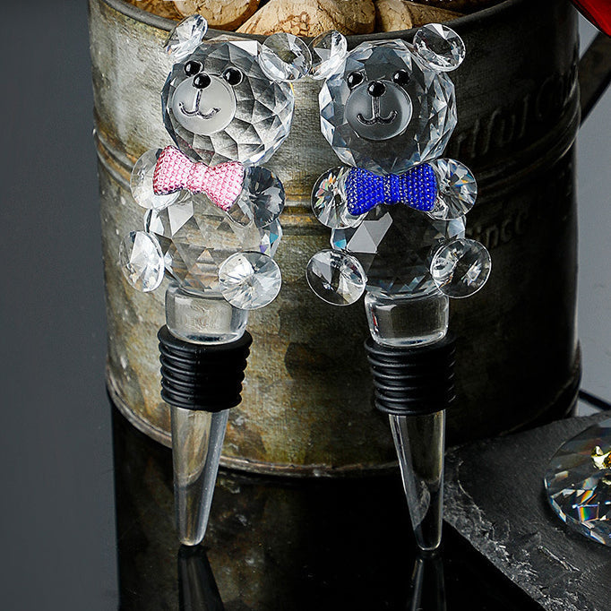 Metallic Blomst Krystall Vin Glass med Dekanter Koffert Sett | Luvikno