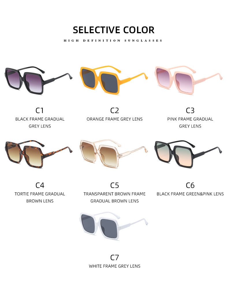Dame moteriktig oversized solbrille med moderne design Luvikno
